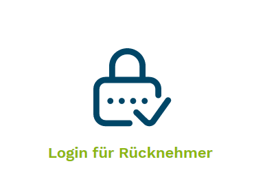 Symbol und Link zur Rücknahme-Datenbank