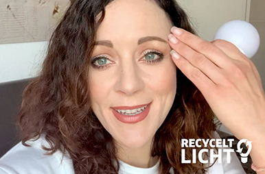 Foto Jasmin Wagner für Initiative "Recycelt Licht!"