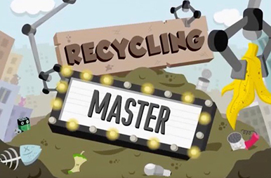 Bild: Lightcycle Startbildschirm der App "Recycling-Master"