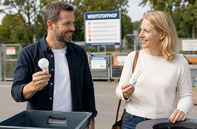 Altlampen-Rückgabe: Frauen nutzen häufiger den Handel als Männer 